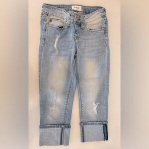 Girl's Five-Pocket Skinny Crop Jeans - Size: 7